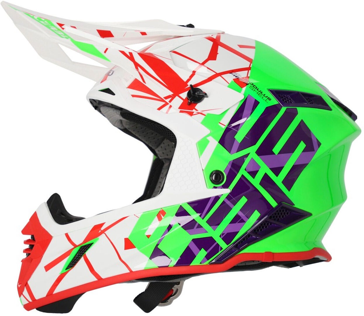 Acerbis X-Track 2024 Casque de motocross Blanc/Vert/Rouge S (55/56) Figure 3