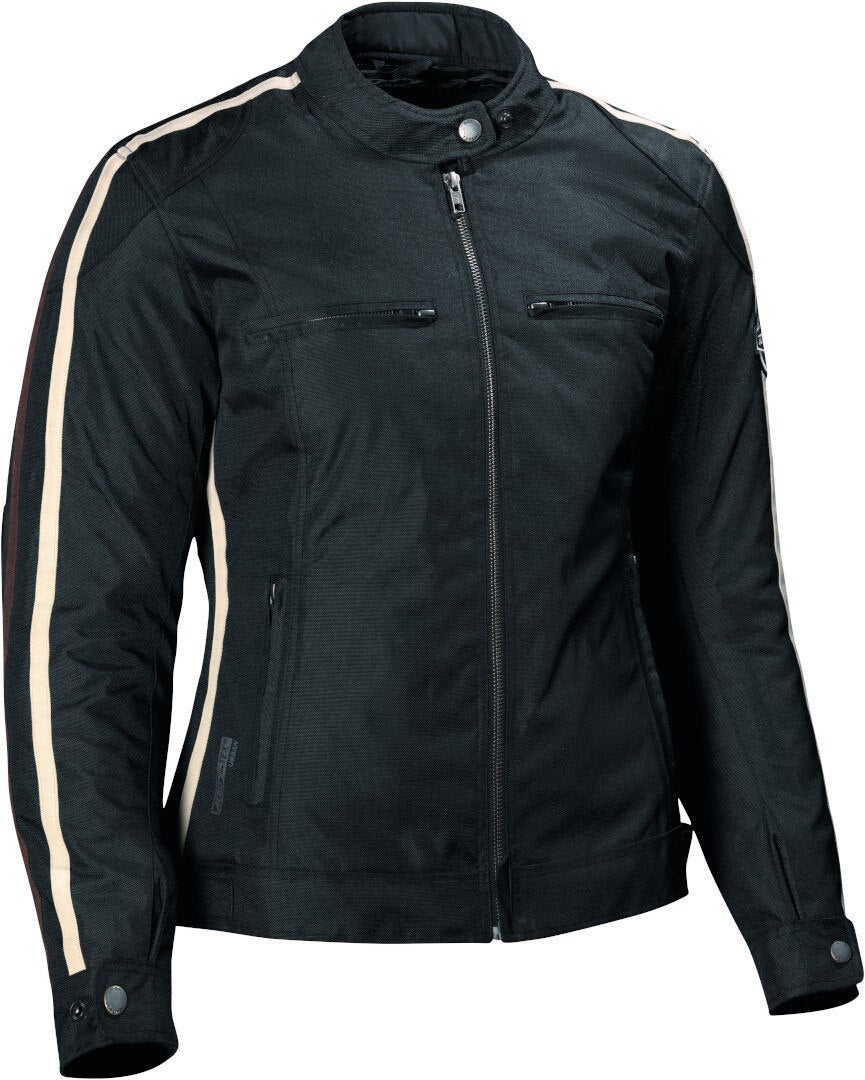DIFI Jodie Aerotex Urban veste textile de moto pour dames imperméable à l’eau noir/beige 40 Figure 1