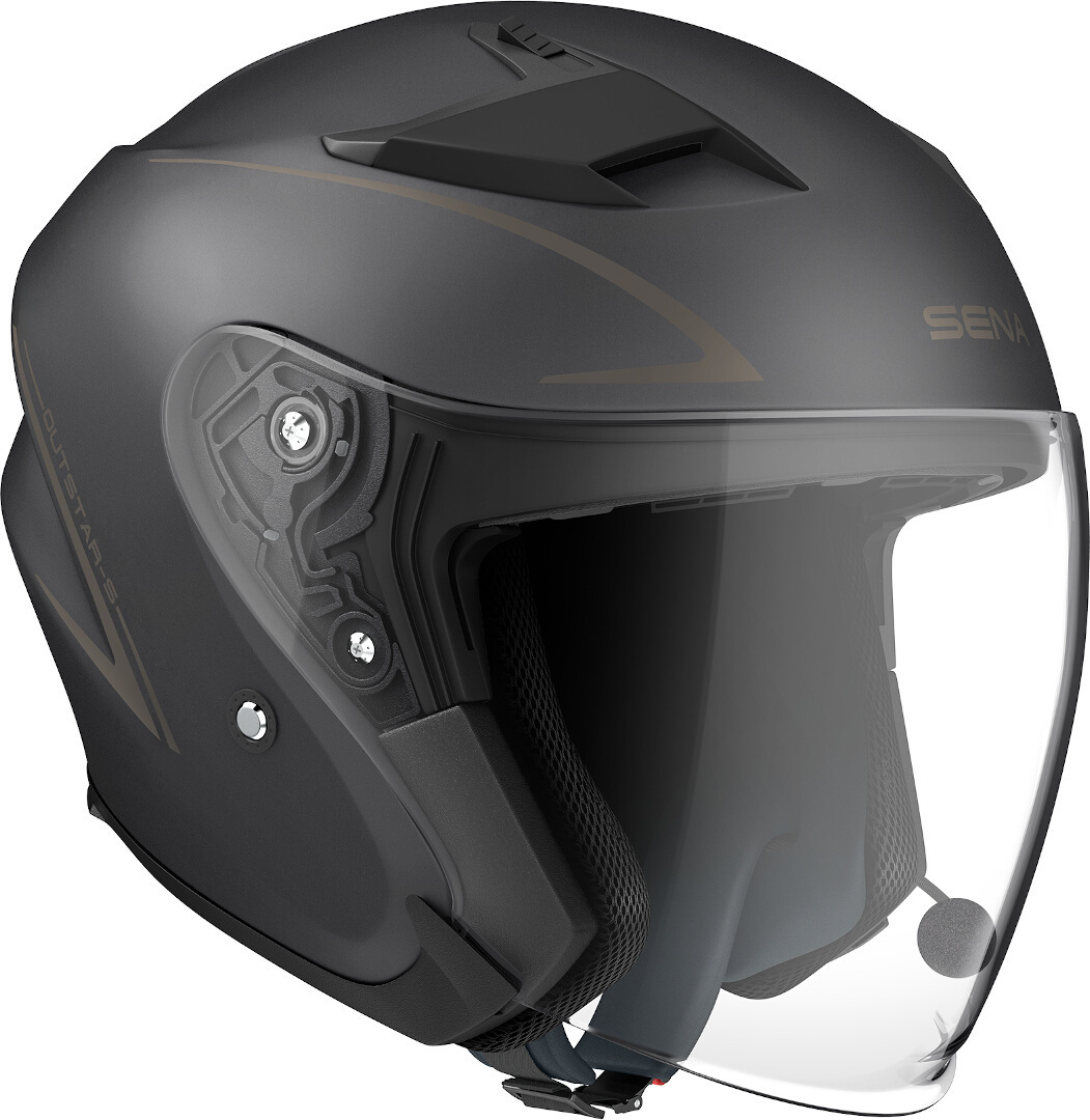 Sena OutStar S Jet hjälm Black Matt S (57/58) Figur 2