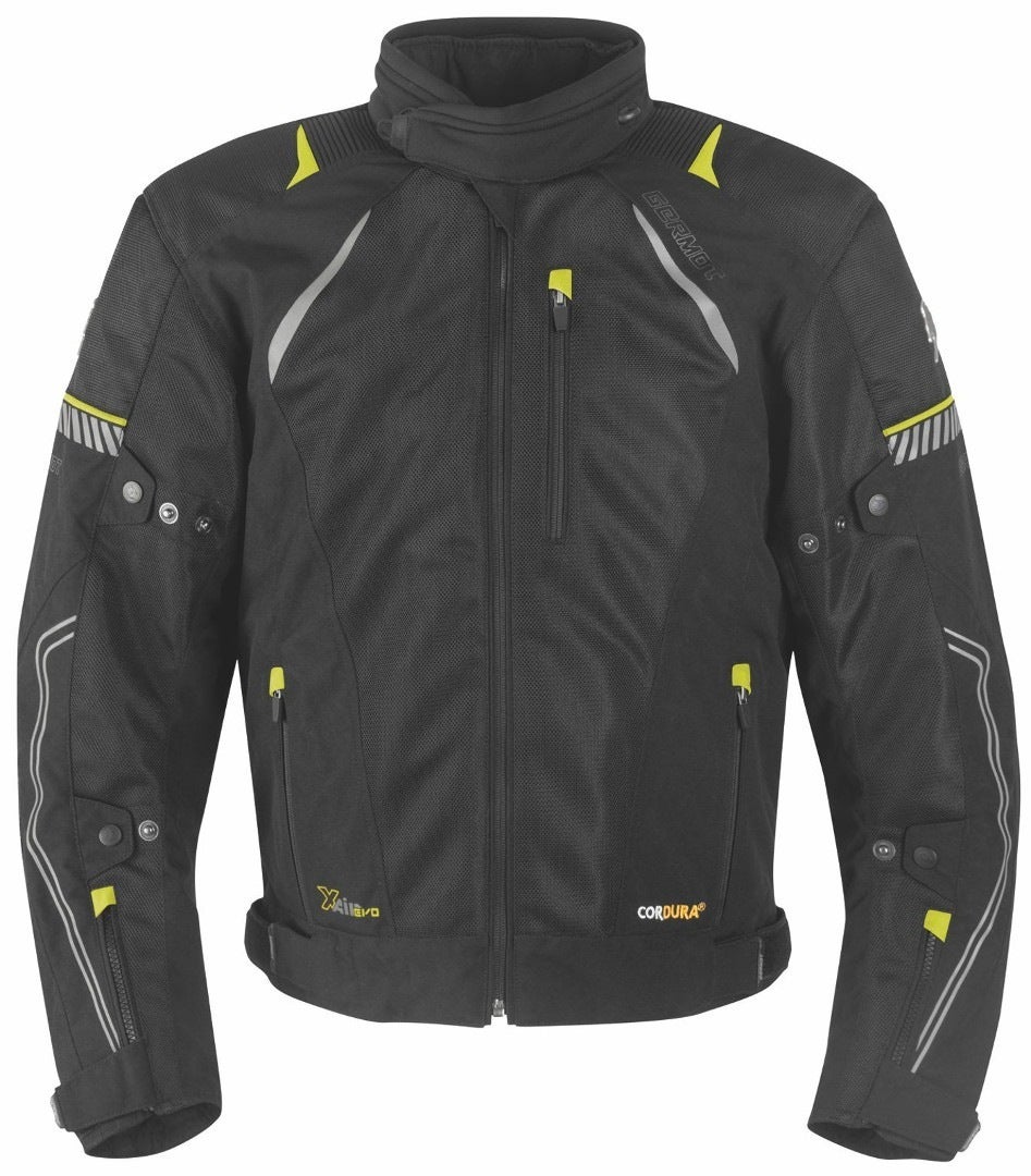 Germot X-Air Evo Pro Dames motorfiets textiel jas Zwart/Geel 42 Figuur 1