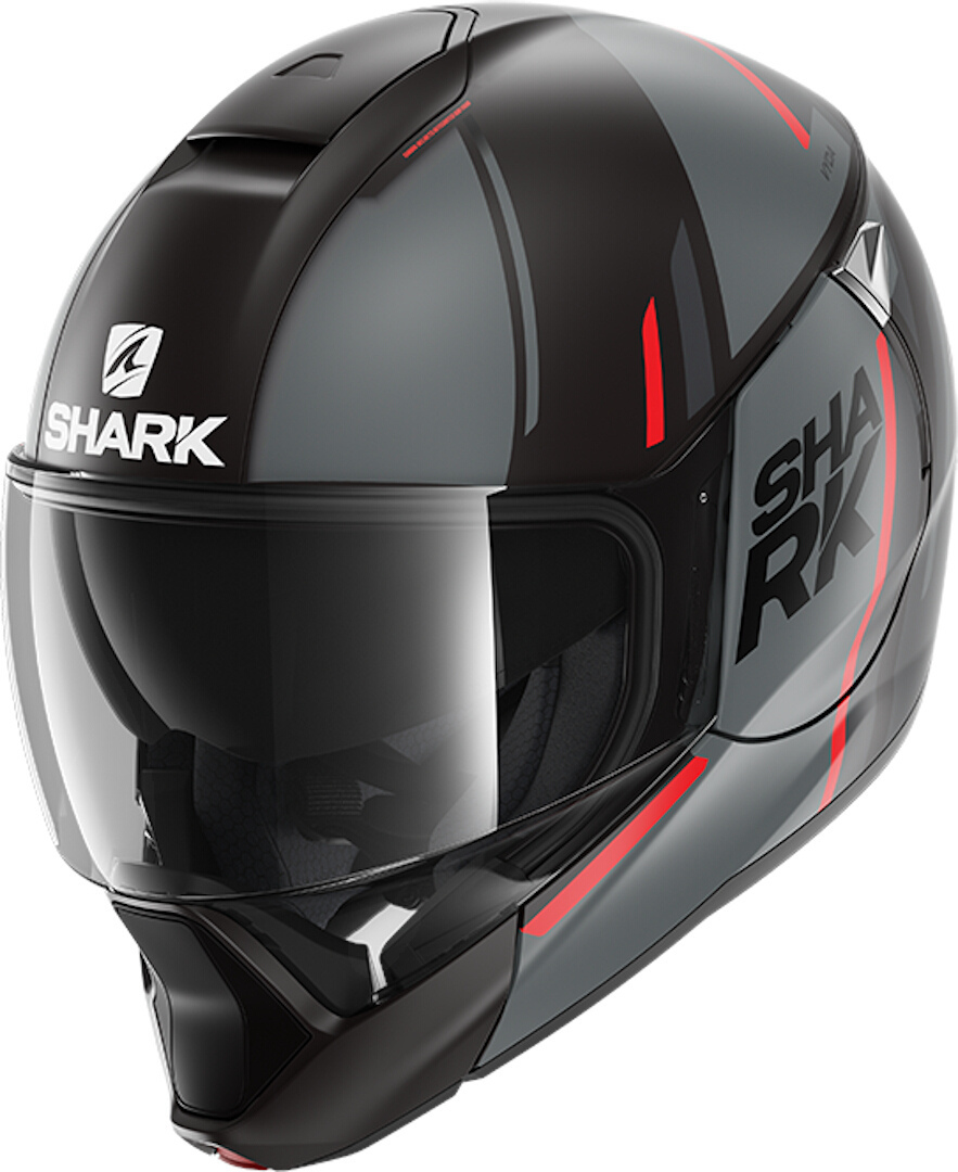 Shark Evojet Vyda Mat Cască Negru/Roșu XS (53/54) Figura 1