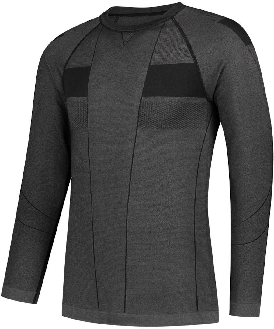 Rusty Stitches Baselayer Longsleeve Functional Shirt grey/black L/XL Figure 1