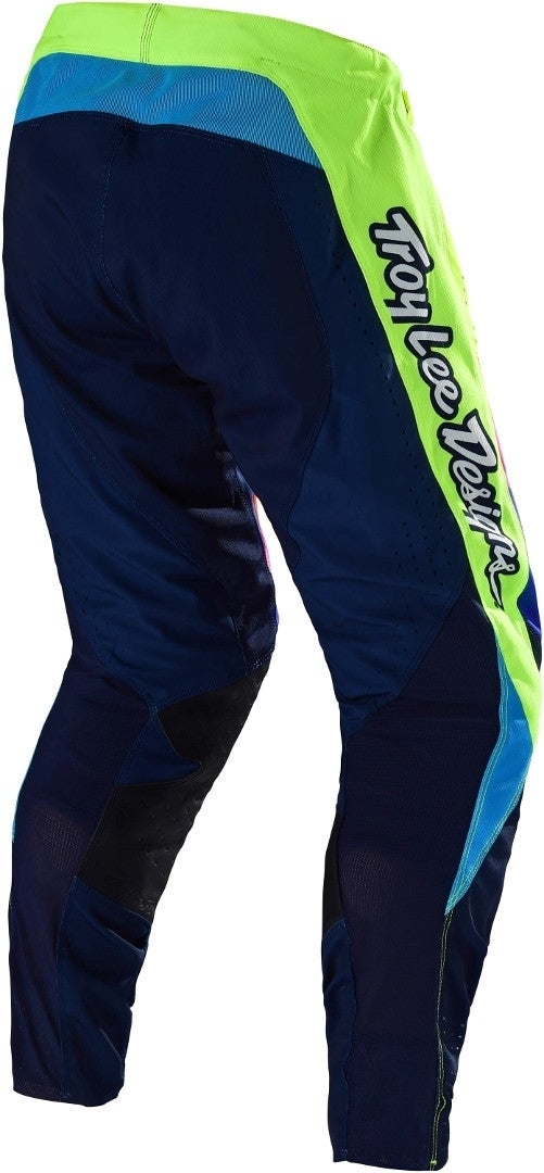 Troy Lee Designs SE Pro Mirage Motocross Pants yellow/blue 36 Figure 3