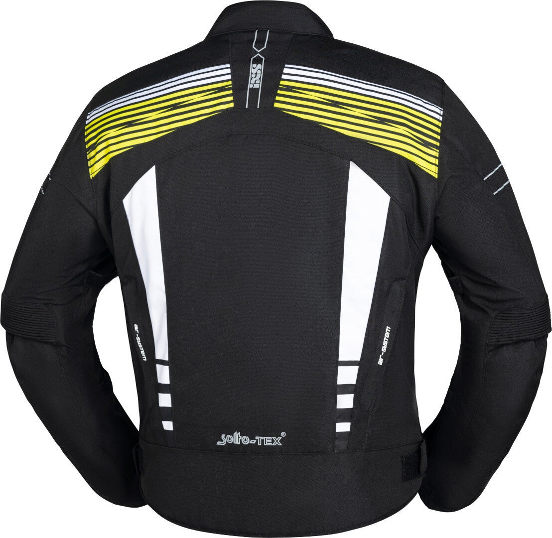 IXS RS-400-ST 3.0 Motorrad Textiljacke schwarz/weiß/gelb XL Abbildung 2