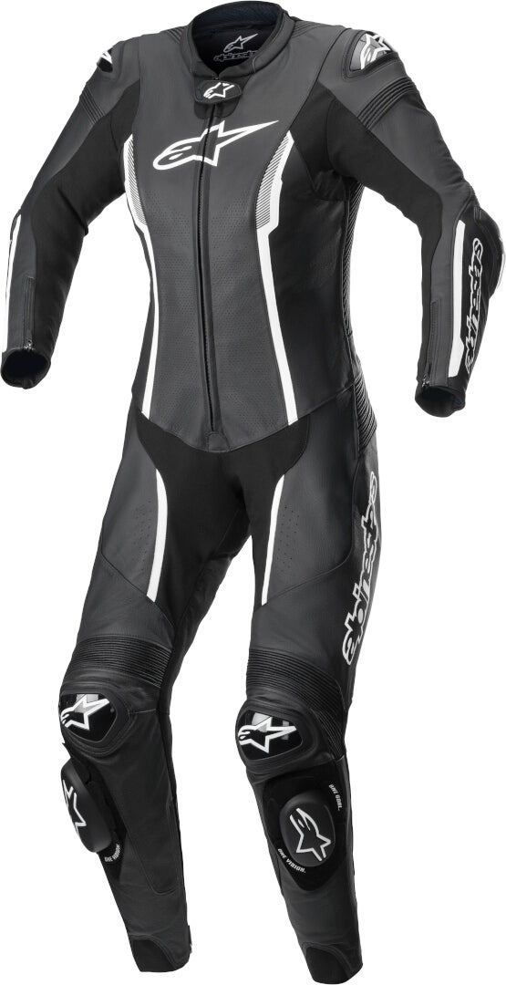 Alpinestars Stella Missile V2 One Piece motorcykel damer læderdragt Sort/hvid 44 Figur 1