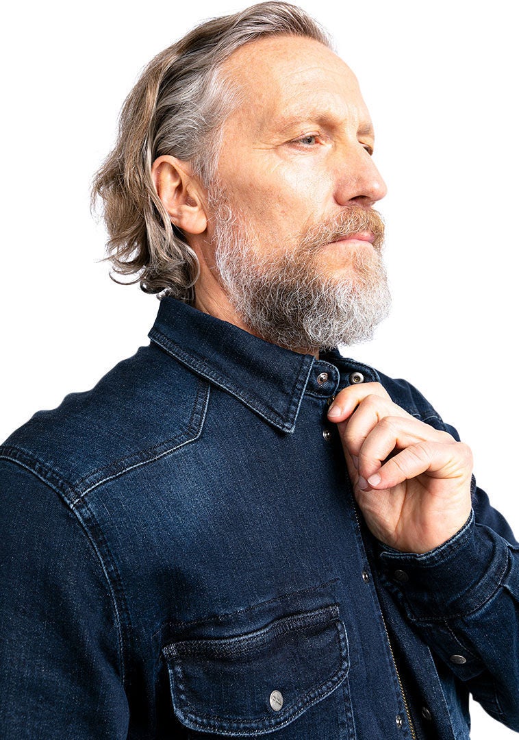 John Doe Motoshirt XTM Denim Camicia da moto blu scuro S Figura 6