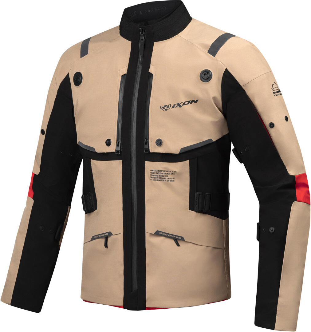 Ixon M-Skeid Motorcycle Textile Jacket sand/black L Figure 1