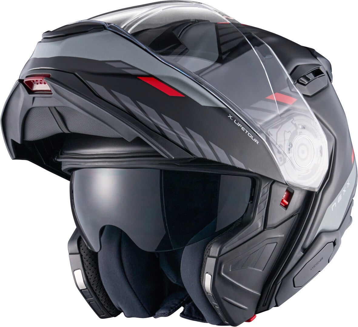 Nexx X.Lifetour Globe Casco nero/rosso opaco L (59/60) Figura 5