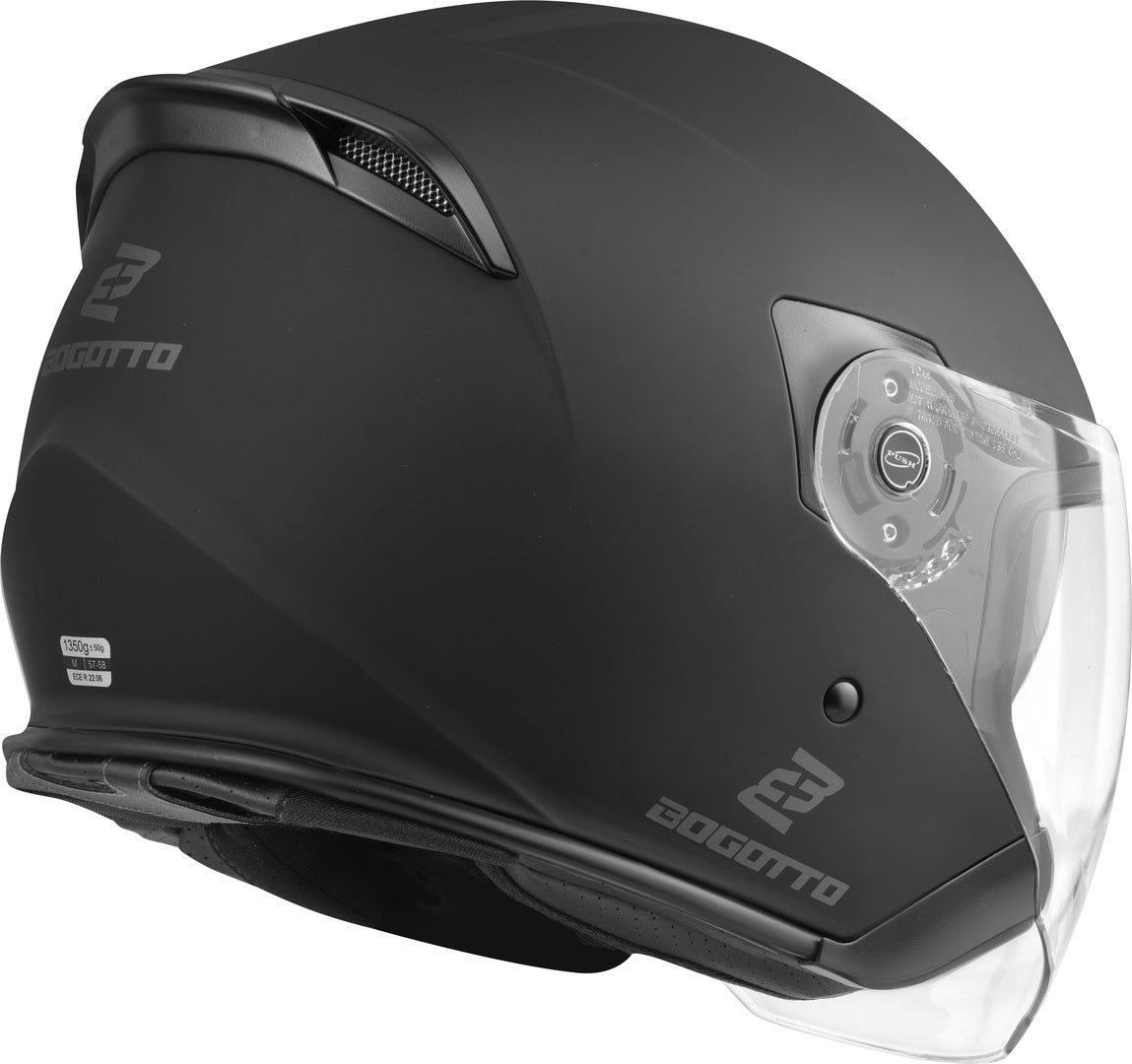 Bogotto H586 Jethelm schwarz matt M Abbildung 2