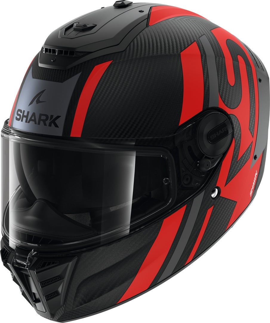 Shark Spartan RS Shawn Carbon Helmet black matt/red M (57/58) Figure 1