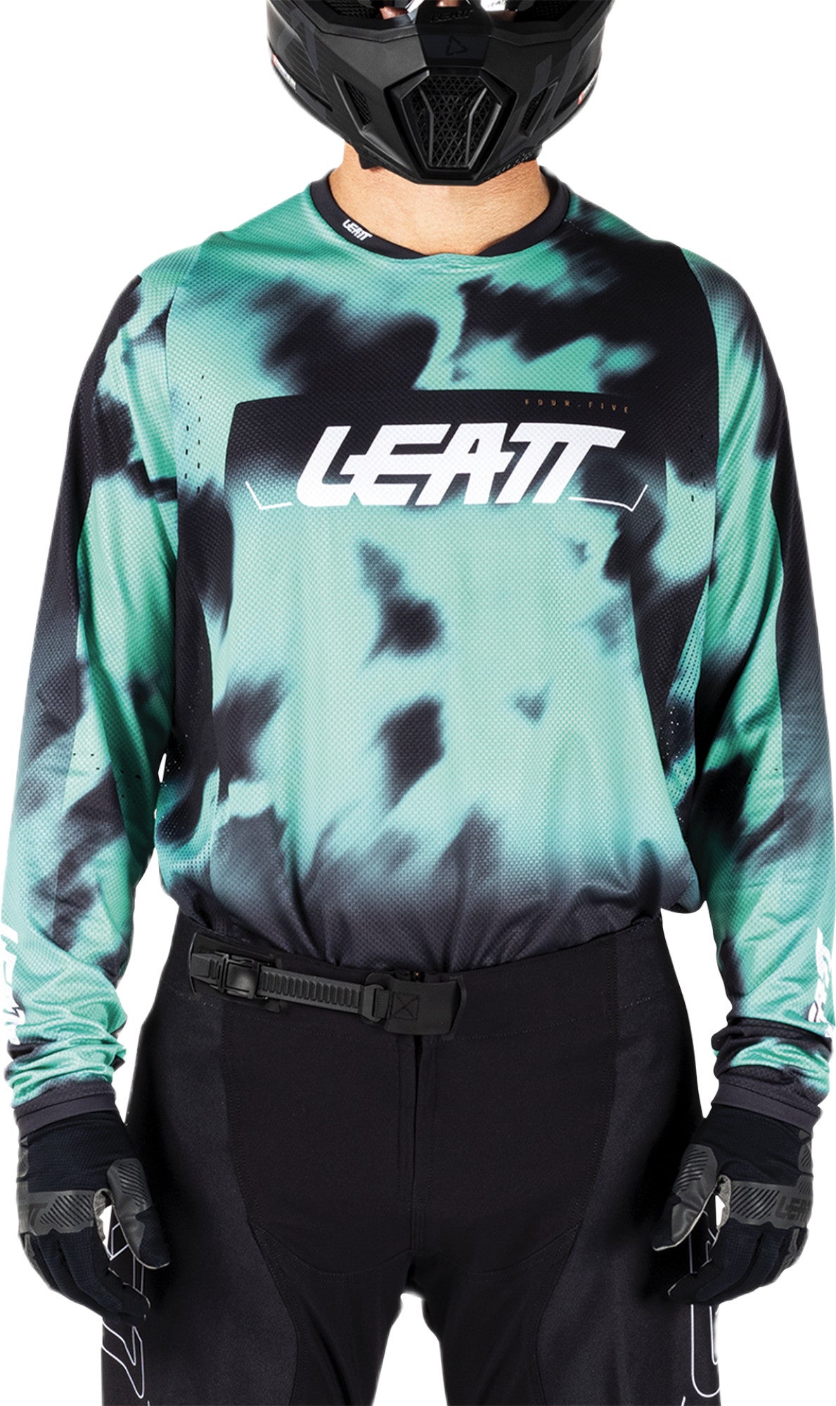 Leatt Moto 4.5 Lite V26 Motokrosový dres Černá/tyrkysová 2XL Obrázek 3