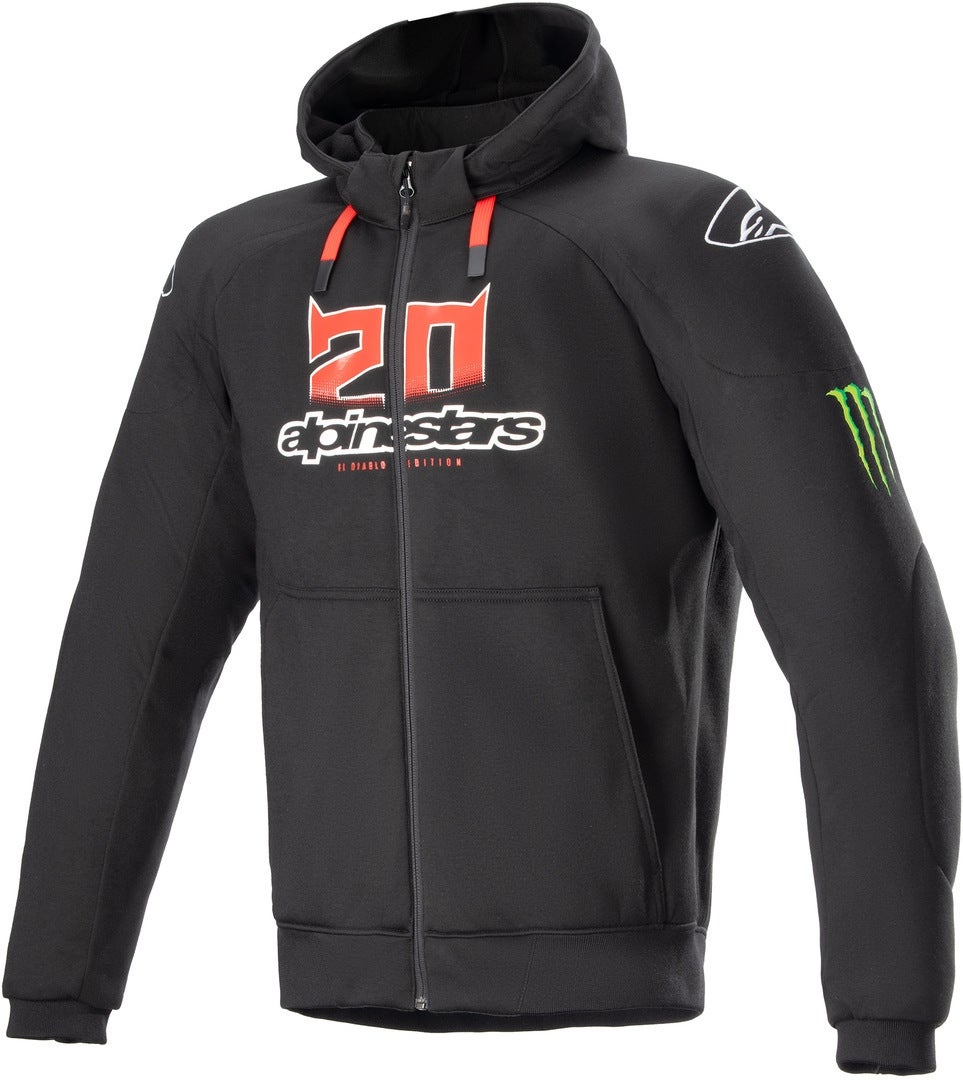 Alpinestars FQ20 Chrome Ignition Monster Motorcycle Zip Hoodie