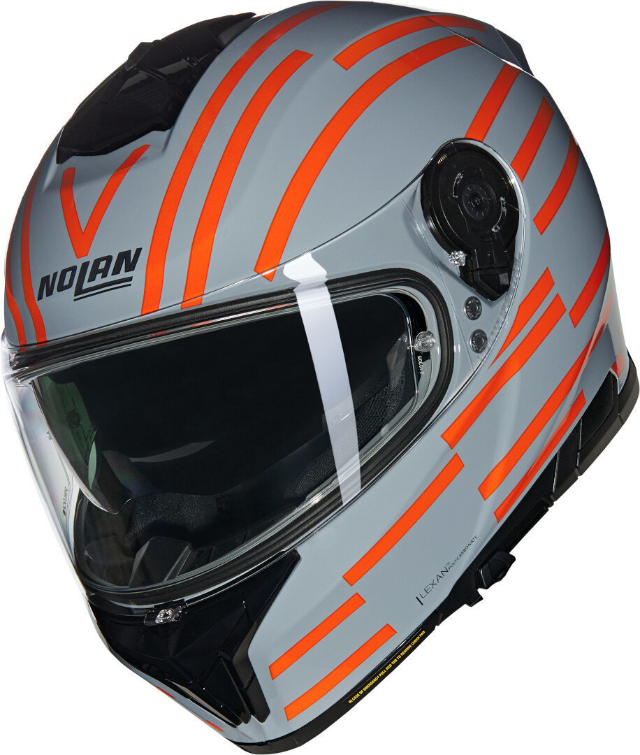 Nolan N80-8 Veloce N-Com Hjälm Grå/orange XXS (54) Figur 1