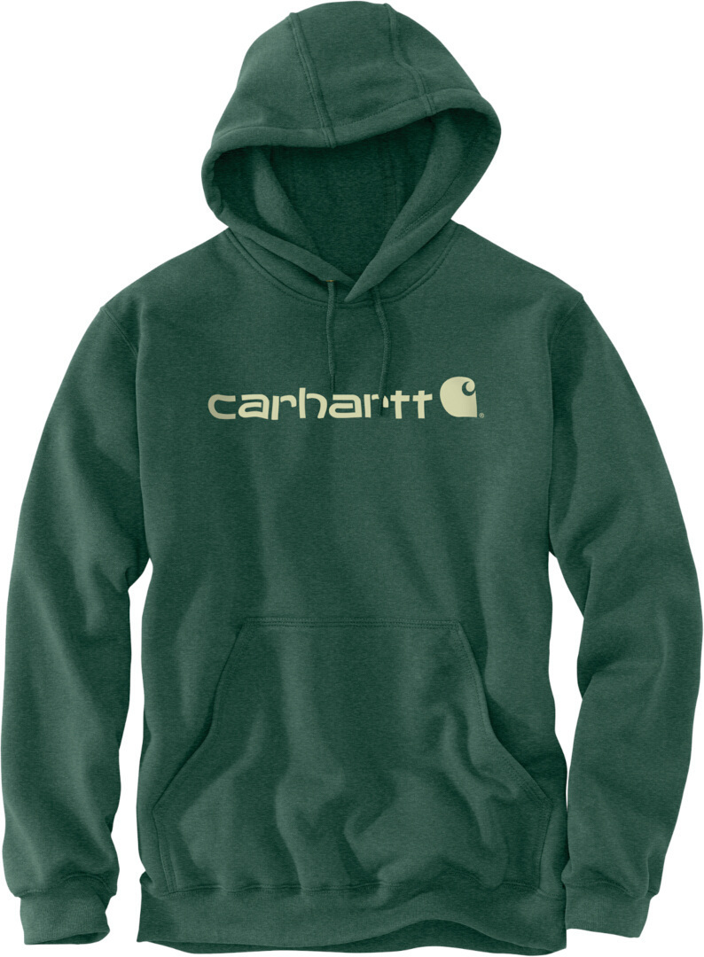 Carhartt Signature Logo Midweight Hanorac Verde închis XS Figura 1