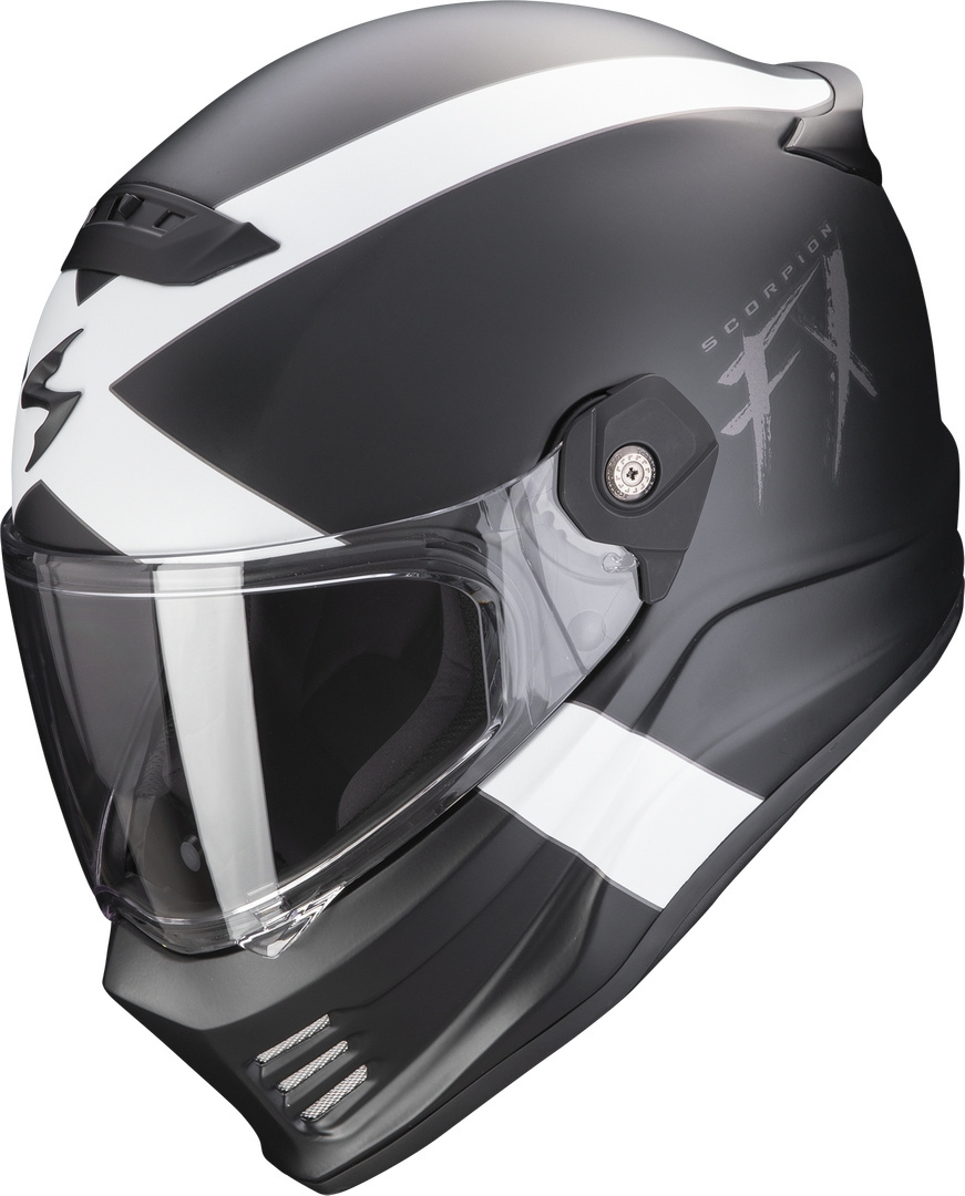 Scorpion Covert FX Gallus Cască Negru mat/alb S (55/56) Figura 1