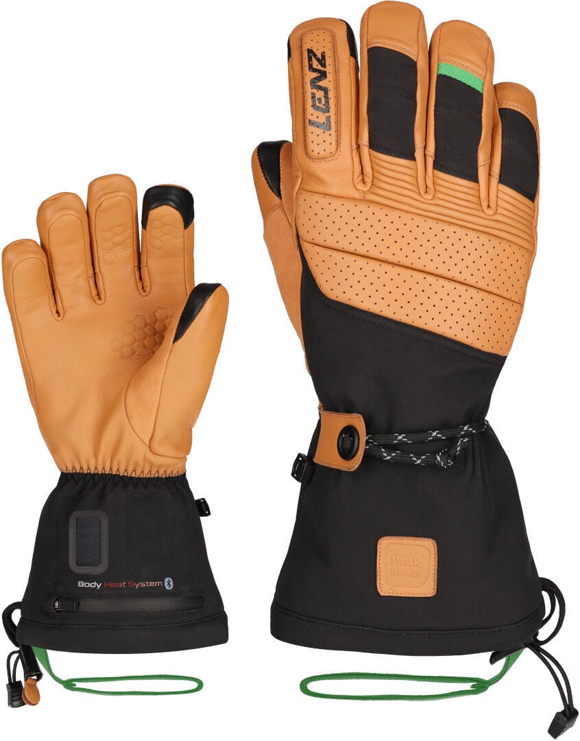 Lenz Heat Glove 9.0 Luvas aquecidas Marrom claro/preto S Figura 1