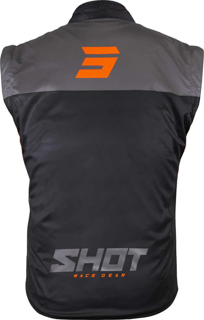 Shot Bodywarmer Lite Motocross Vest sort/orange XXL Figur 2