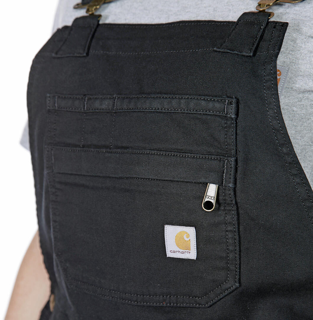 Carhartt Rugged Flex Relaxed Fit Canvas Ladies Salopette courte noir M Figure 2