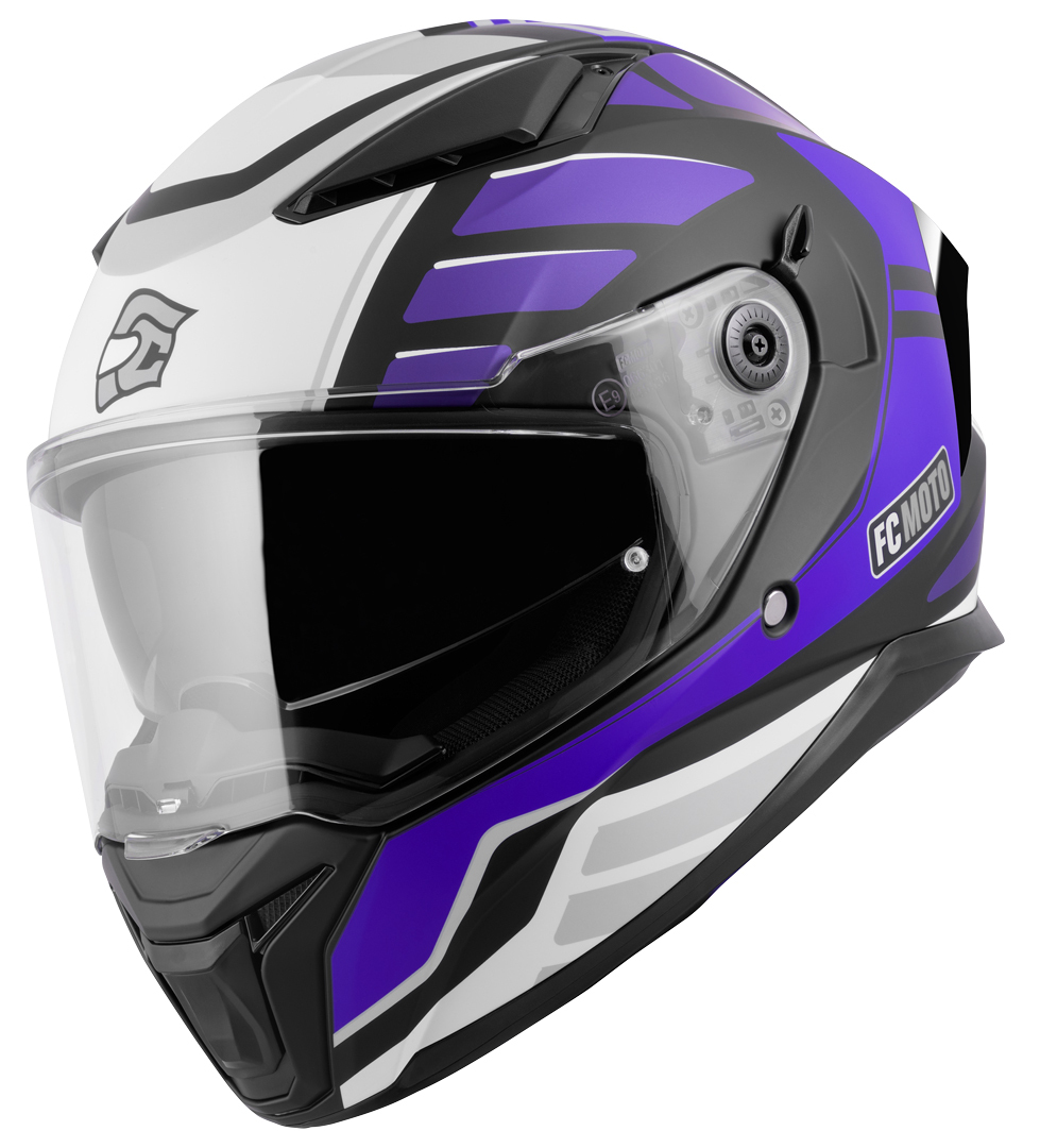 FC-Moto FF130SV Cavion Hjälm Svart matt/lila XS Figur 2