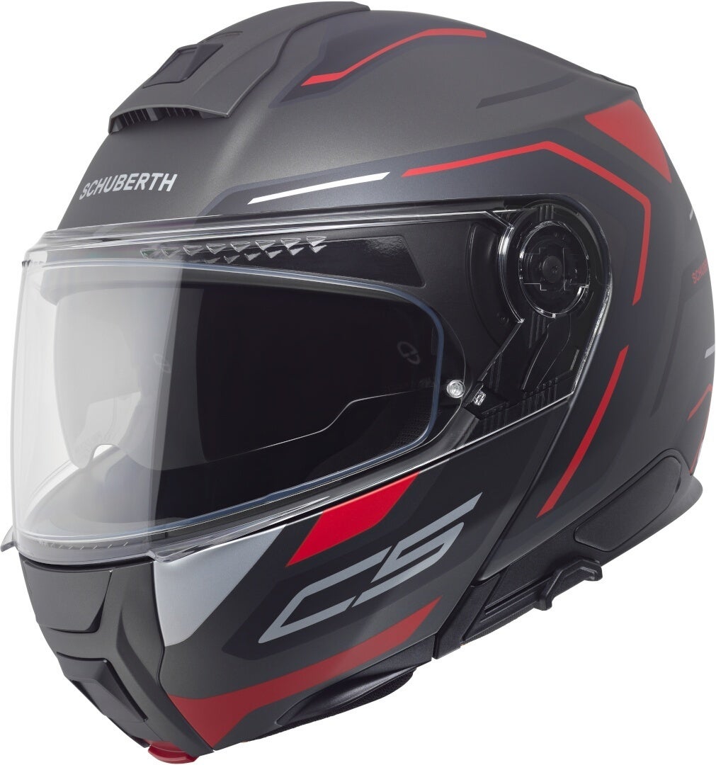 Schuberth C5 Omega Helm anthrazit matt/schwarz/rot S (55) Abbildung 1
