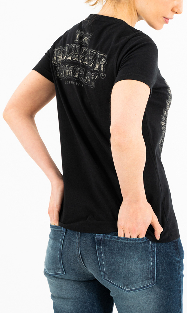 Rokker Wings Classic Tricou pentru femei negru XS Figura 3