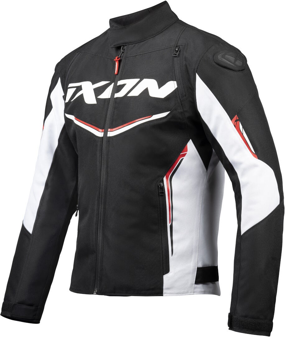 Ixon Cordolo Motorcycle Textile Jacket black/white/red 3XL Figure 1