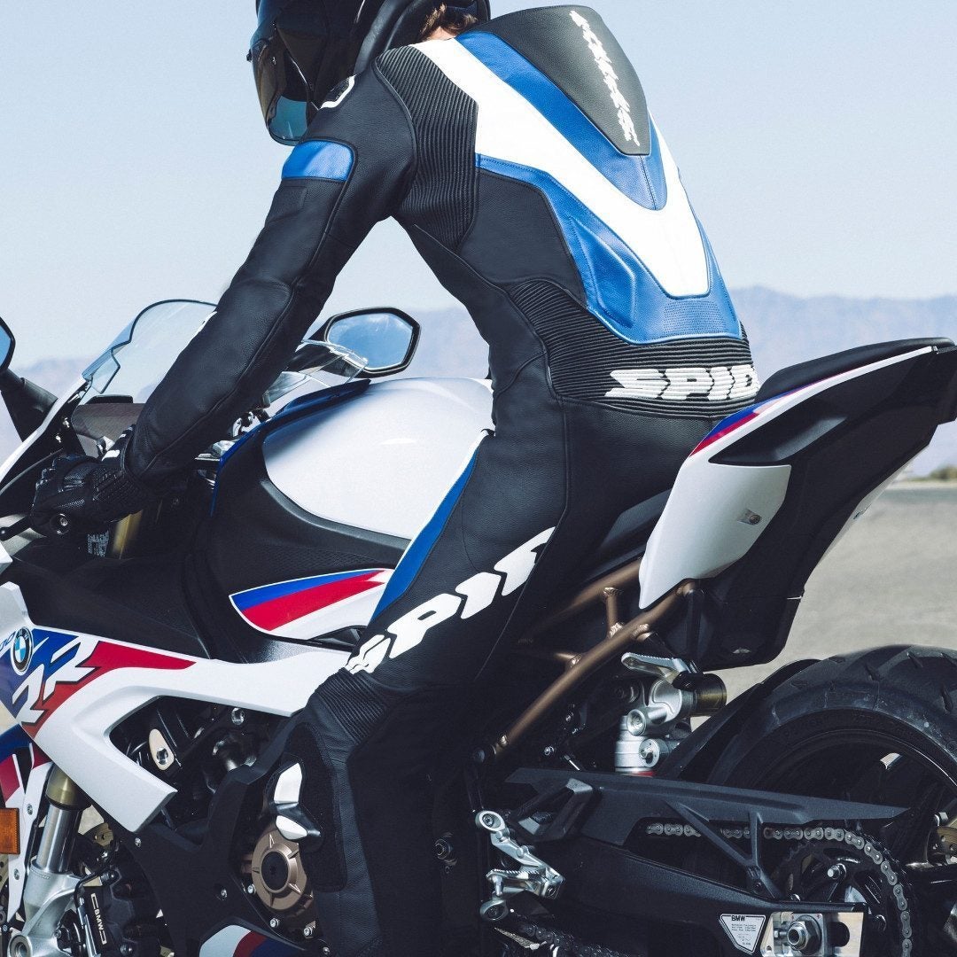 Spidi Laser Pro Combinaison en cuir de moto perforée d’une pièce noir/bleu 52 Figure 6