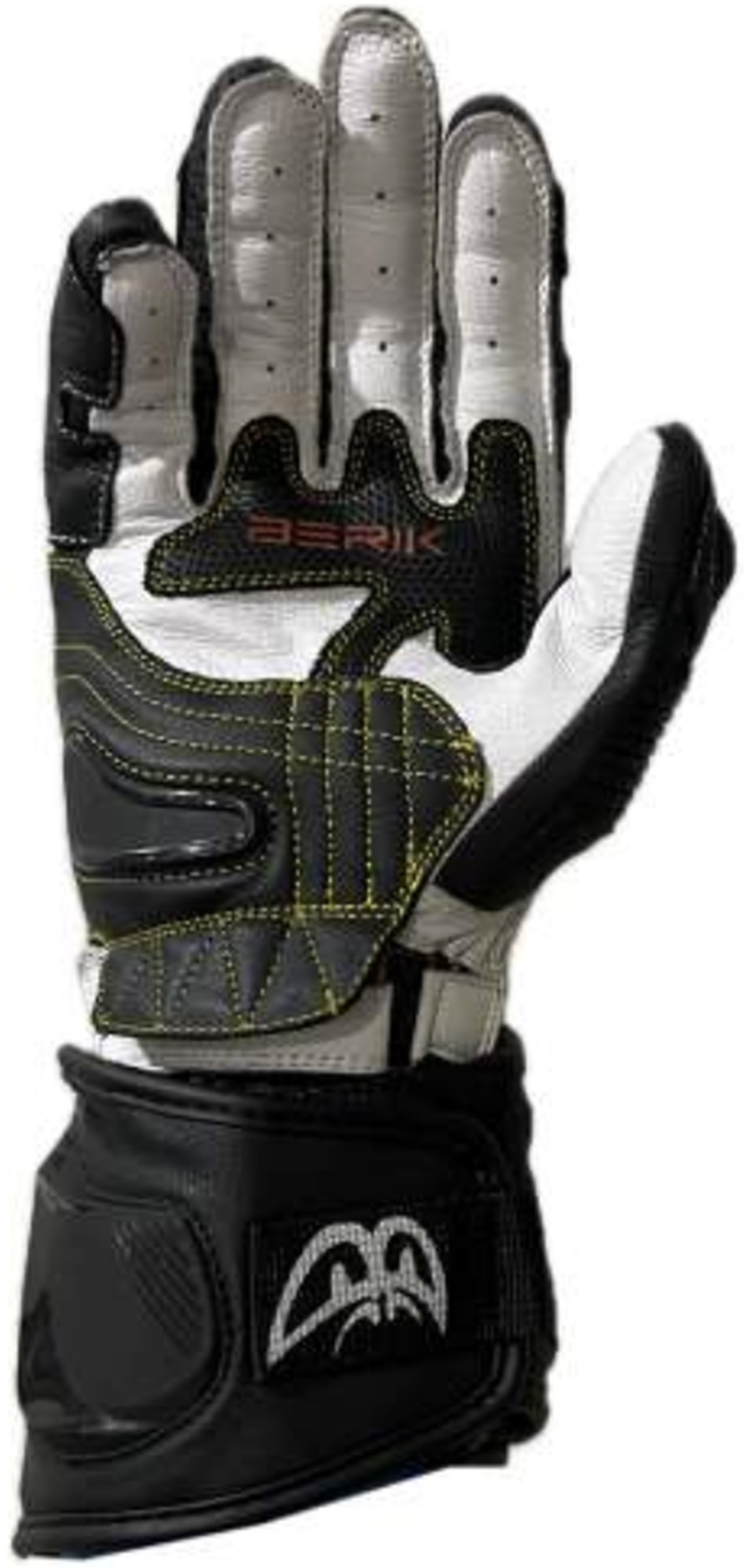 Berik Cesha Motorcykelhandsker sort/neon-gul M Figur 2