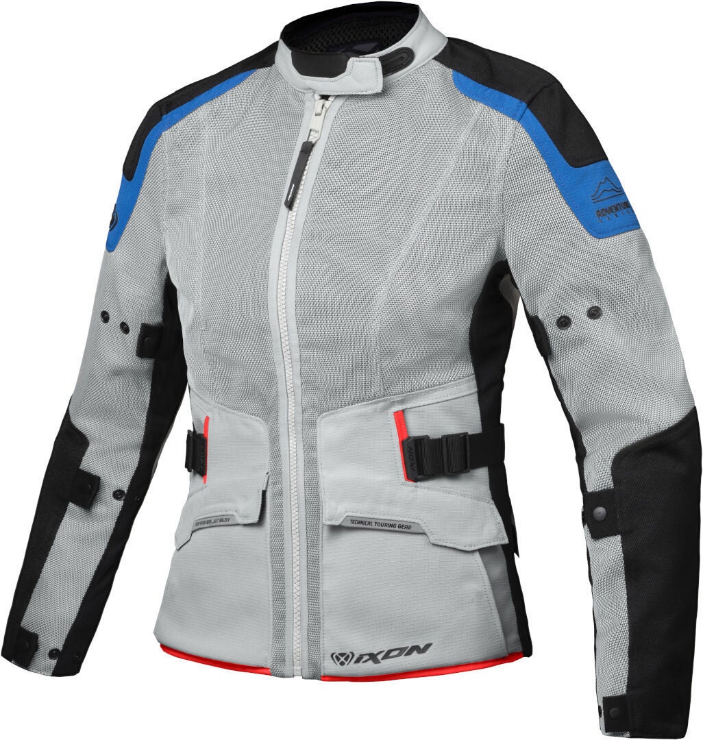Ixon M-Njord Damer Motorcykel Textil Jacka Grå/blå M Figur 1