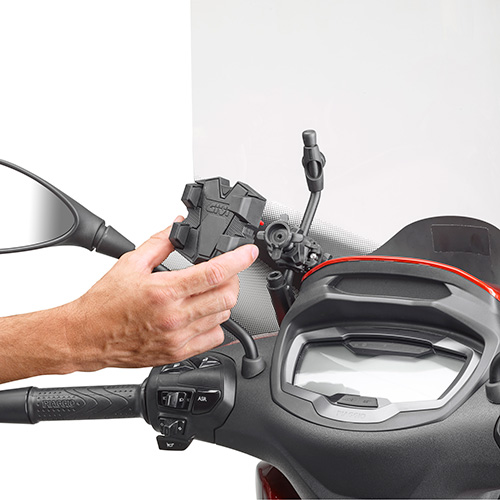 GIVI Universal Klemme für Lenker-Halterung für Smartphones von 52 bis 85 mm Breite Figur 2