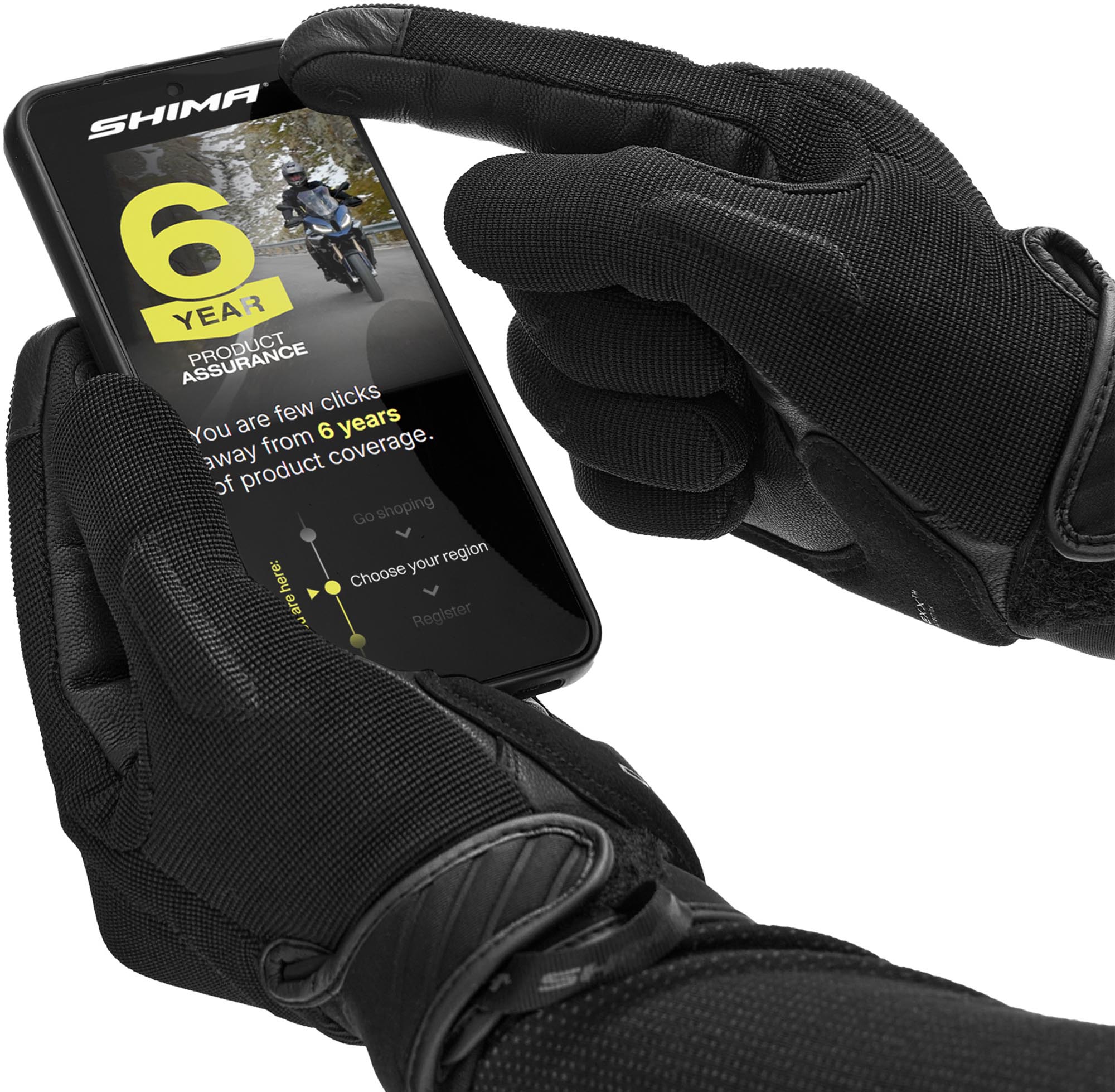 SHIMA Sonic Motorhandschoenen Zwart M Figuur 8
