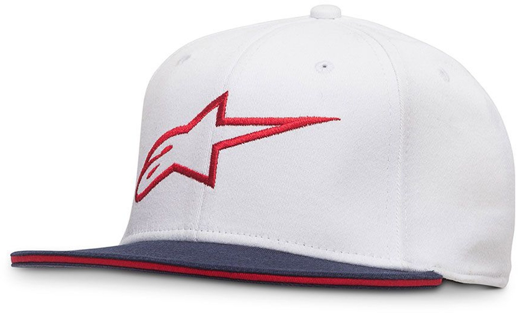 Alpinestars Ageless Flat Cap Alb/Roșu S/M Figura 1