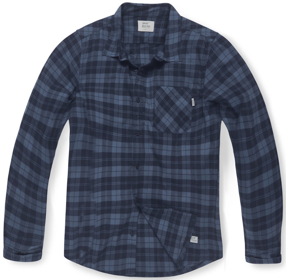 Vintage Industries Riley Flannel Camicia blu scuro XL Figura 1