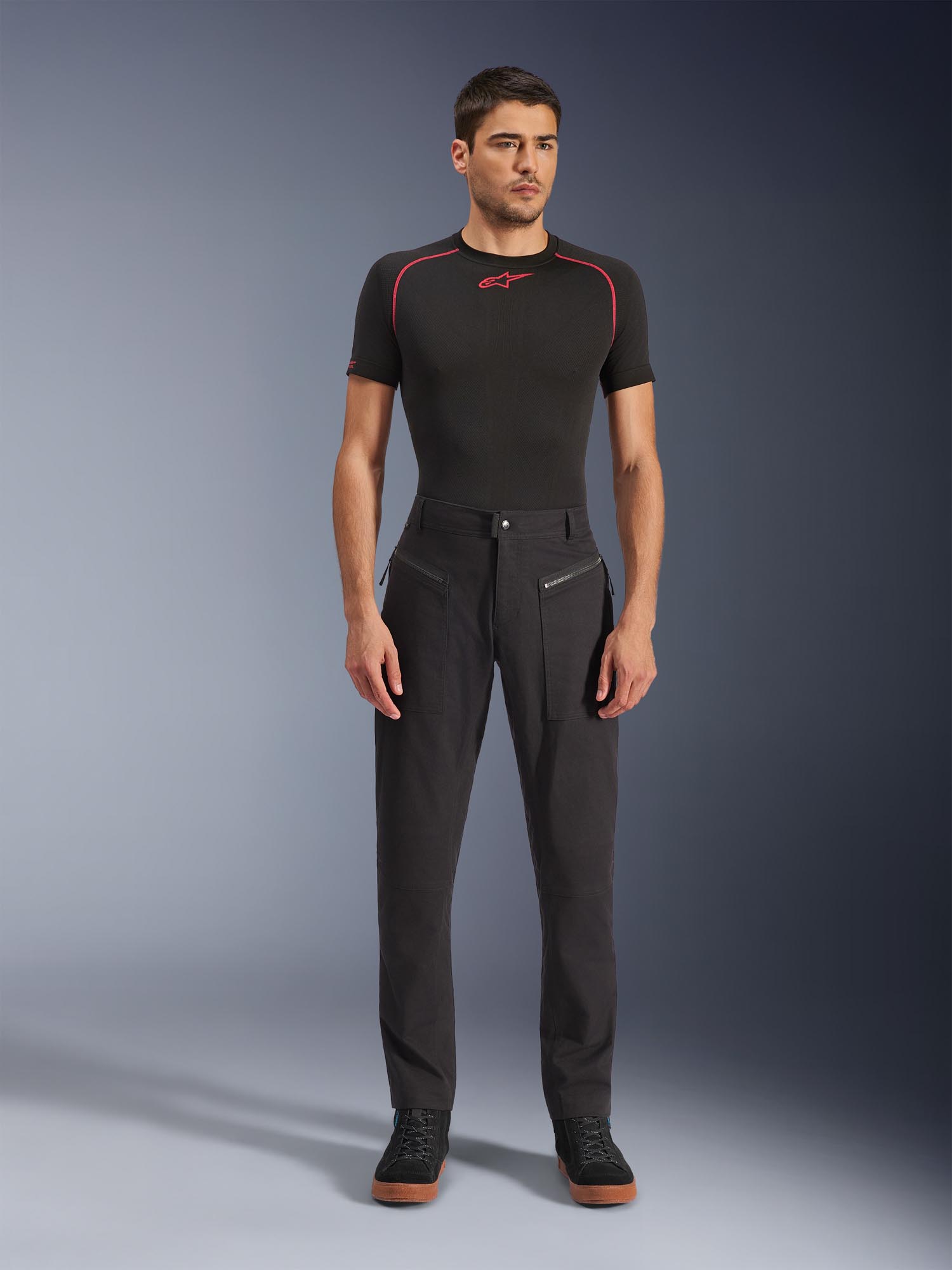 Side view of Alpinestars Flex-Ast Canvas Motorcycle Textile Pants