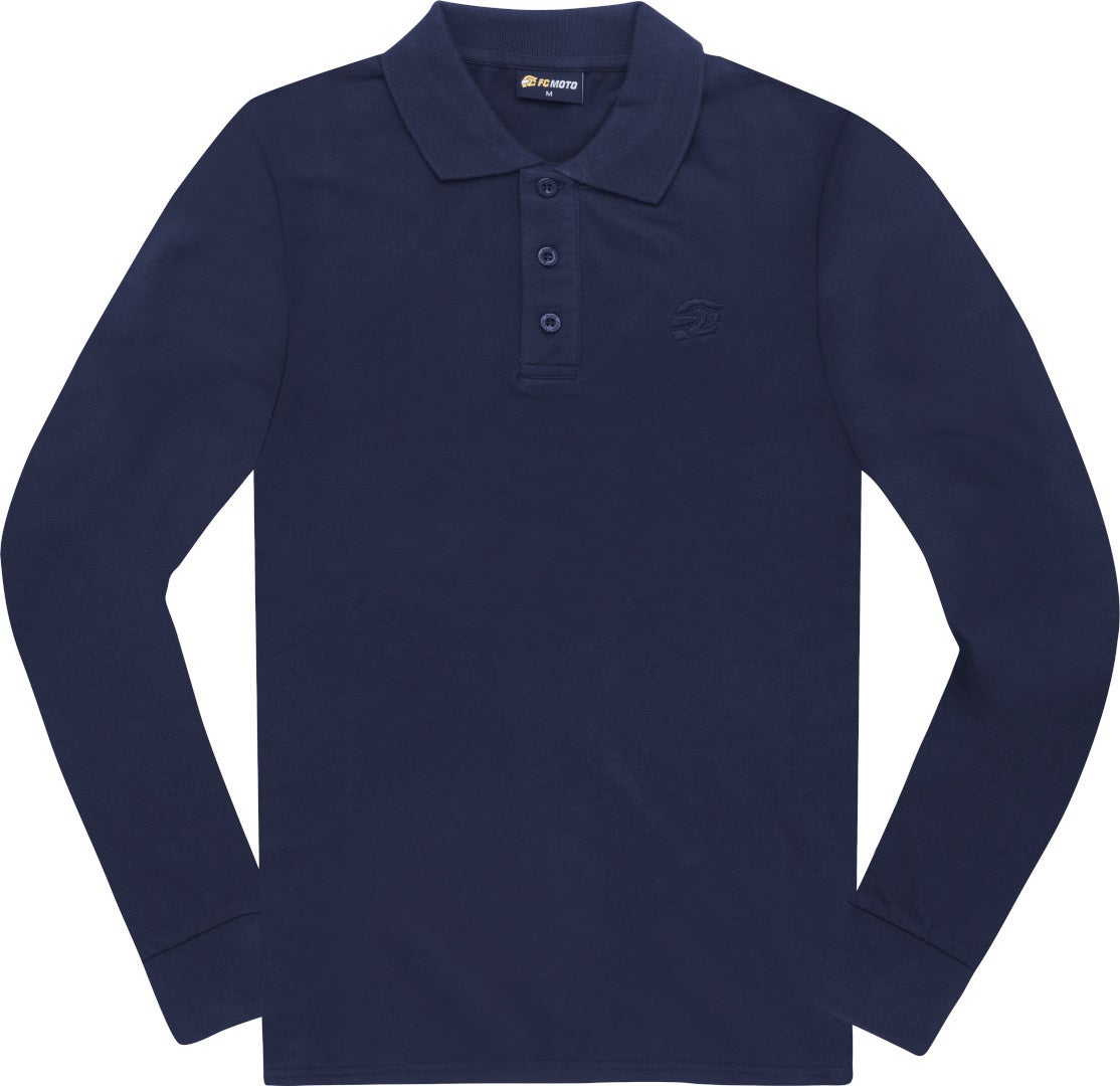 FC-Moto Long Run Polo Longsleeve Camicia blu scuro XL Figura 1