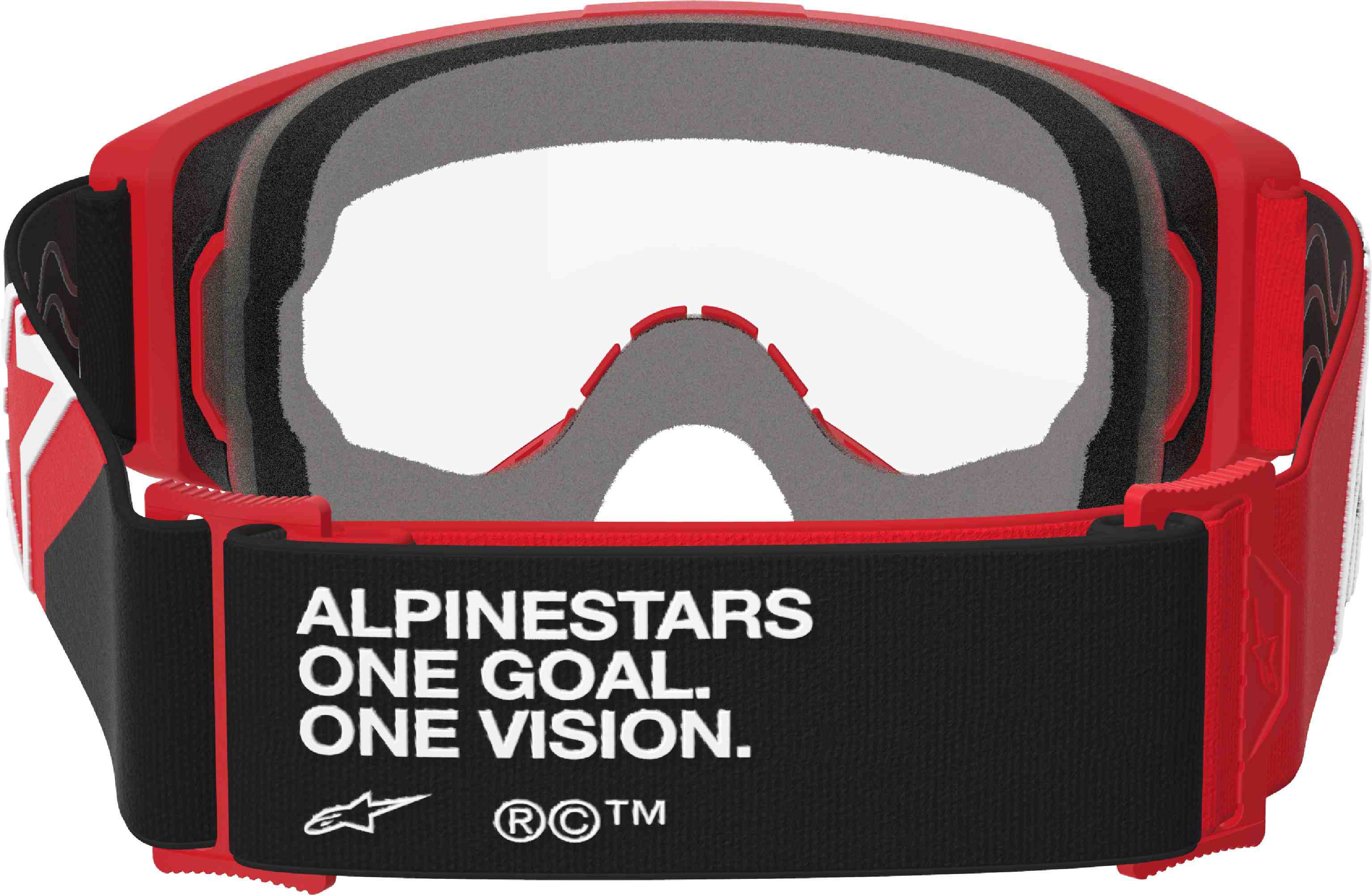 Alpinestars Vision OTG Motocross Glasögon röd/vit/svart Figur 4