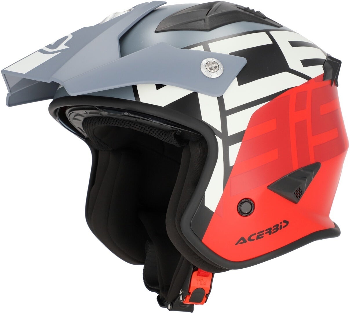 Acerbis Aria Sport Cască cu reacție Gri/roșu mat S (55/56) Figura 1