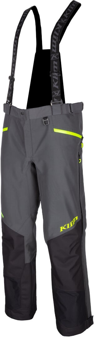 Klim Powerxross 2022 Snescooter Bib Bukser sort/grå/fluo-gul Short M Figur 1