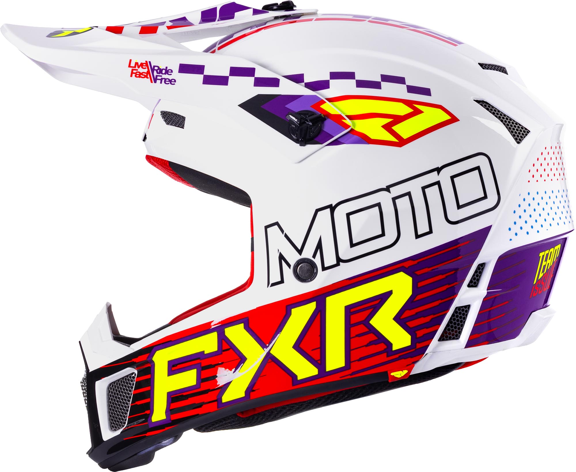 FXR Clutch Race Div Casco da motocross Multicolore 2XL Figura 4
