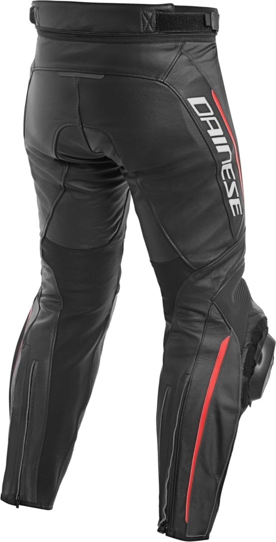 Dainese Delta 3 Perforierte Motorrad Lederhose schwarz/rot 56 Abbildung 2
