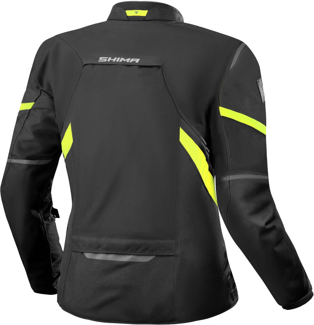 SHIMA Rush 2.0 imperméable à l’eau dames moto textile veste noir/jaune 3XL Figure 2