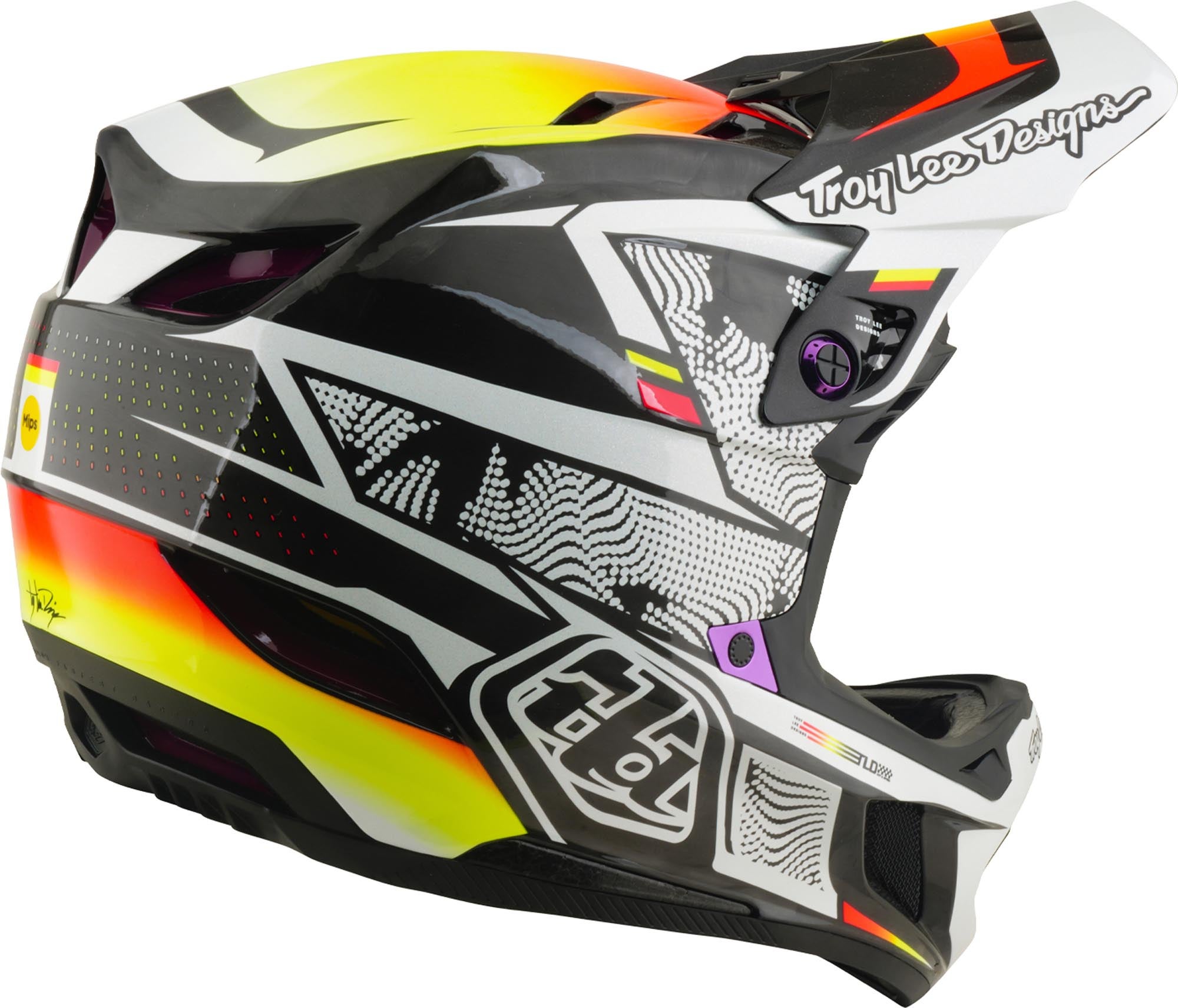 Troy Lee Designs D4 Carbon MIPS Lined Up Spustna čelada S (55/56) Slika 4