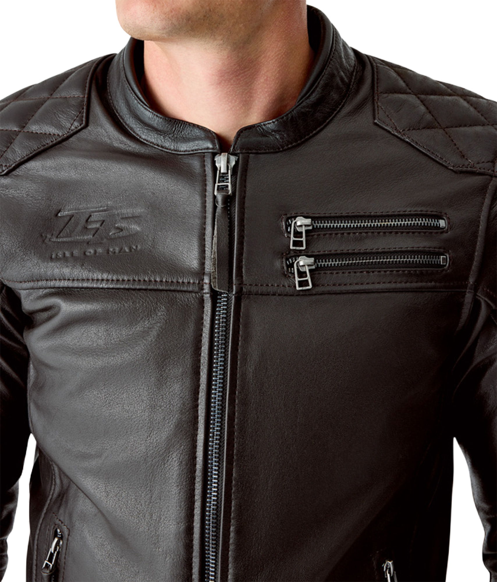 RST Hillberry D3O Jaqueta de couro de motocicleta marrom 56 Figura 3