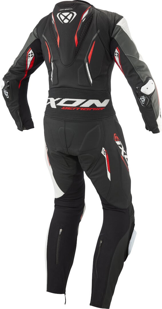 Ixon Demonio Eendelig leren motorpak zwart/wit/rood XL Figuur 8