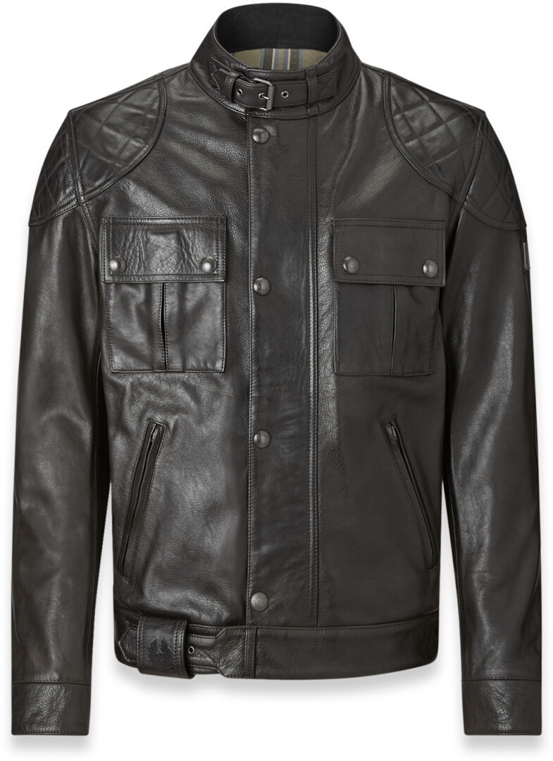 Belstaff Brooklands Motorcycle Leather Jacket black M Figure 1