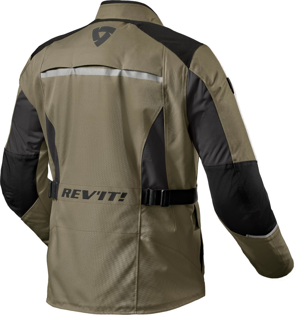 Revit Voltiac 3 H2O Motorcykel Textil Jacka grön/grå 3XL Figur 2