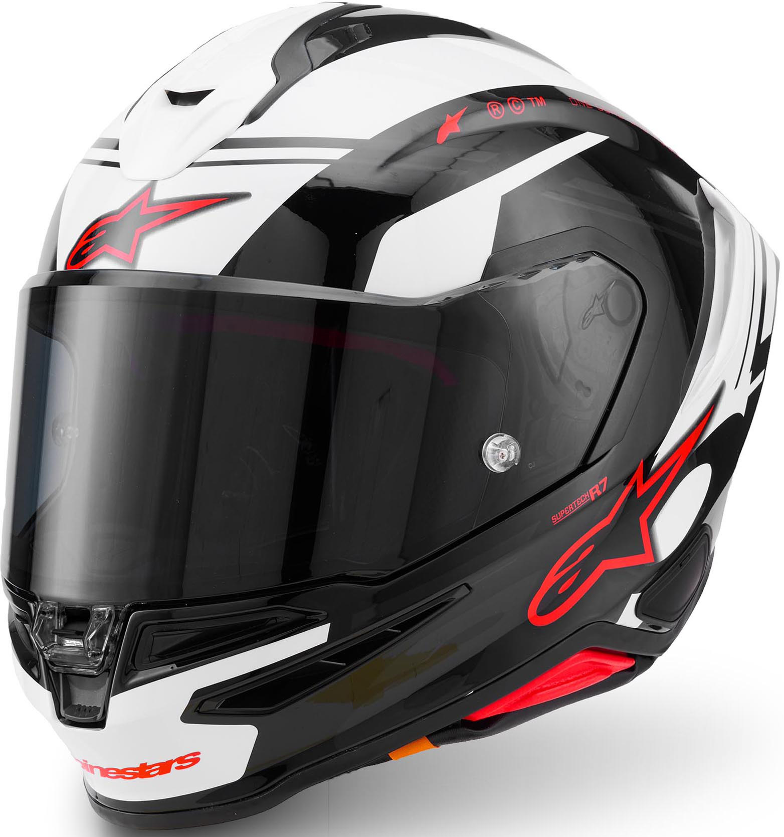 Alpinestars S-R7 A-Core Casque Noir/Blanc/Rouge L Figure 1