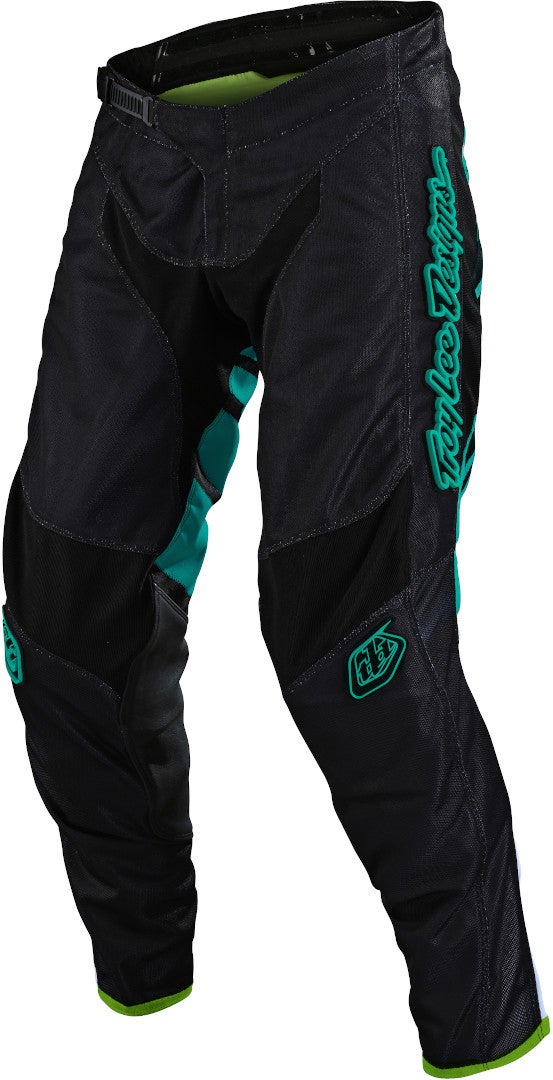 Troy Lee Designs GP Air Drift Motocross bukser Sort/turkis 34 Figur 1