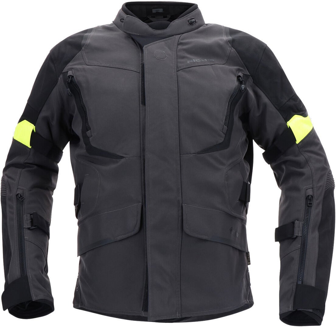 Richa Cyclone 2 Gore-Tex waterproof Motorcycle Textile Jacket dark grey/black/yellow 4XL Figure 2
