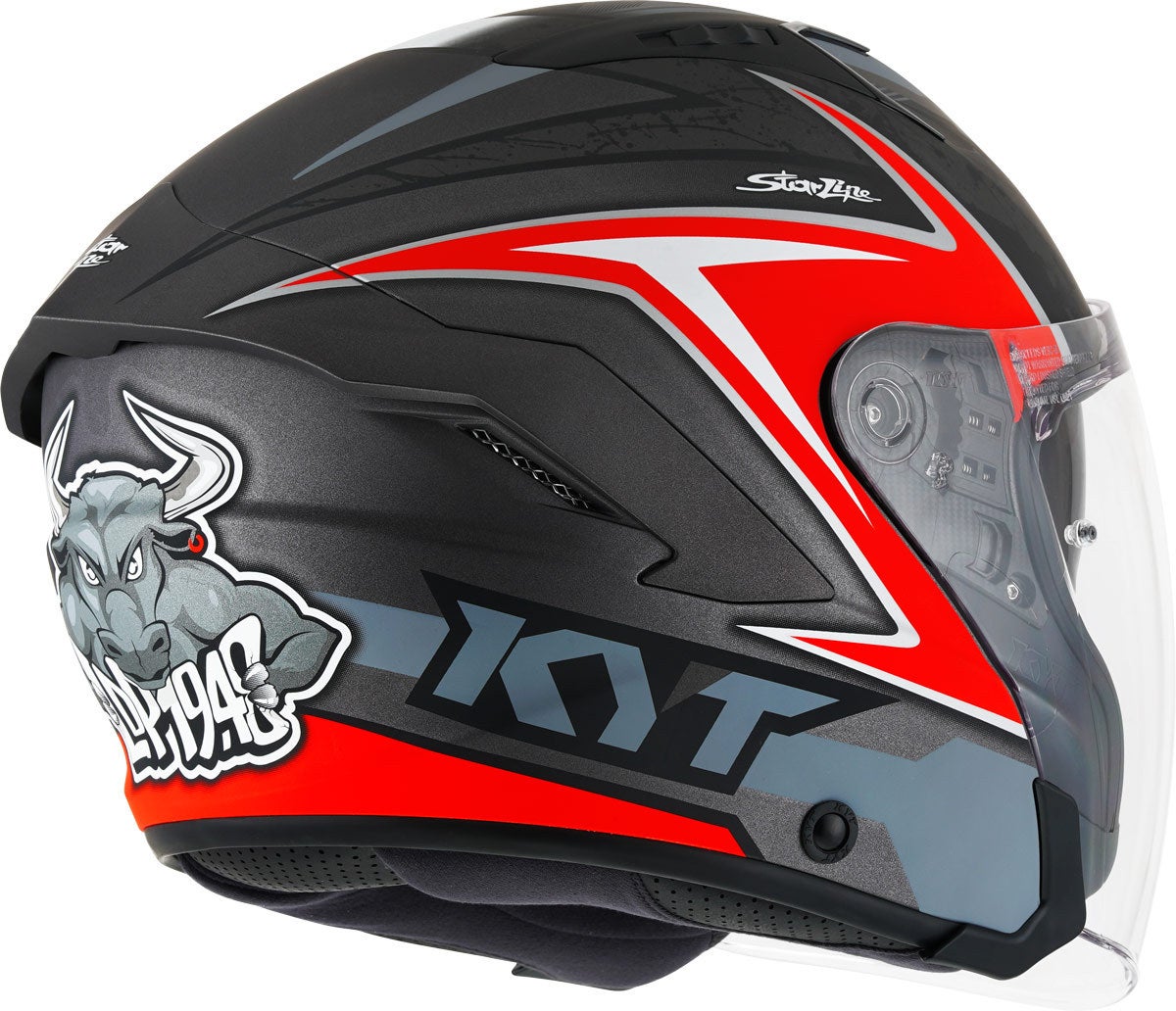 KYT NF-J Attitude Capacete a jato preto/vermelho S (55/56) Figura 2